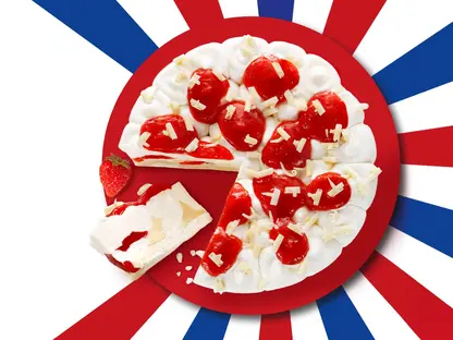 Erdbeer Baiserkuchen American Style 