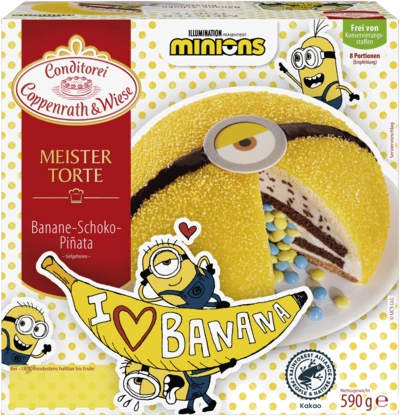Minions-Pinata-Torte, Schoko-Banane 