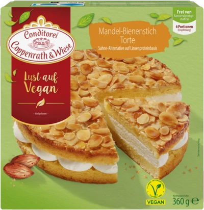 Coppenrath & Wiese vegane Mandel-Bienenstich-Torte